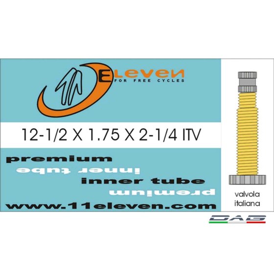 Eleven Camera d'aria 12" 1/2x1.75x2-1/4" - Valvola italia